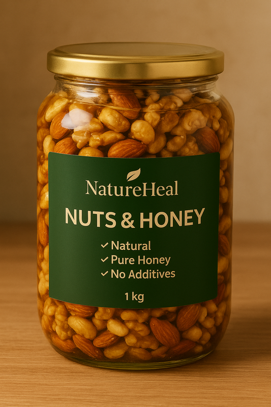 NatureHeal Nuts & Honey – 100% Natural Mix | Energy Boost | Immunity Support)